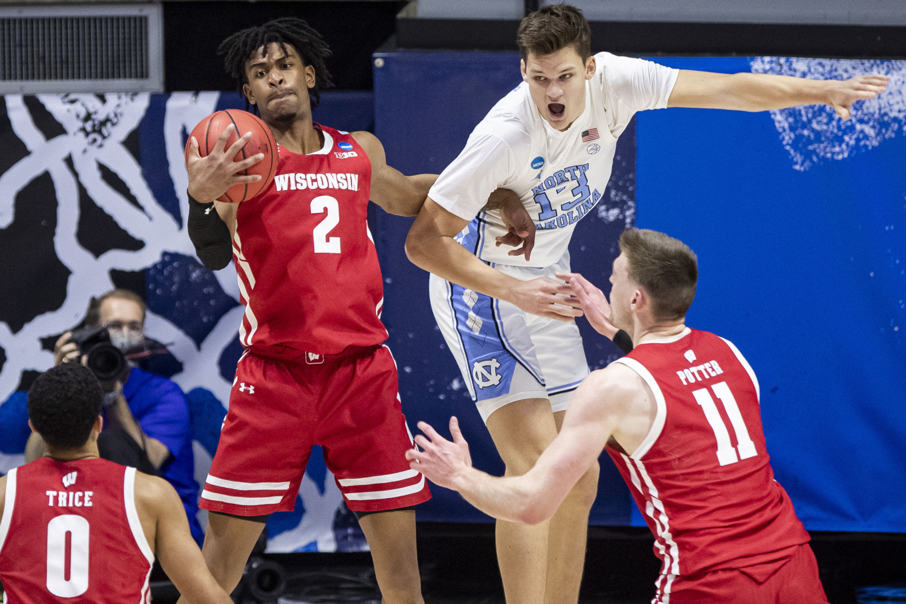 NCAA North Carolina Wisconsin Basketball
